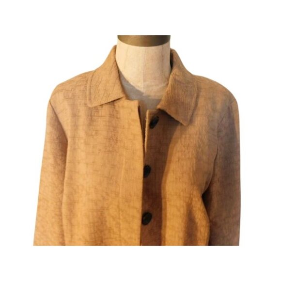 Chico's Size M Medium (1) Textured Jacquard Jacket NWT $149 - Picture 3 of 5